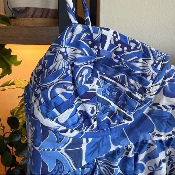 NWT FARM Rio Blue Tile Dream Sleeveless Maxi Dress Size Large - Picture 6 of 12